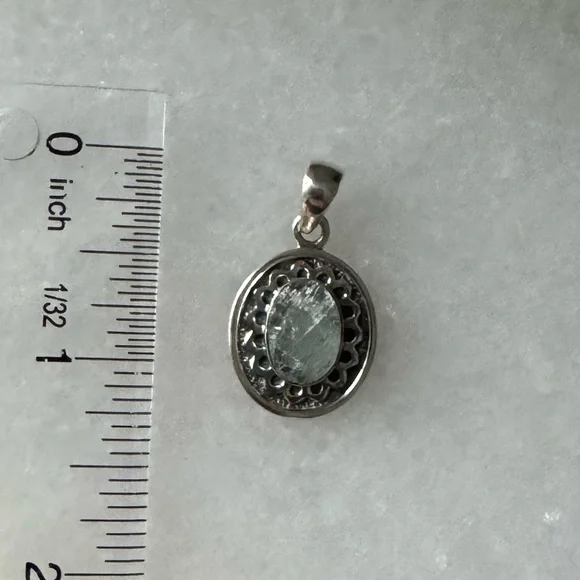 NWOT Sundance Tidepool Pendant, Aquamarine, Sterling Silver